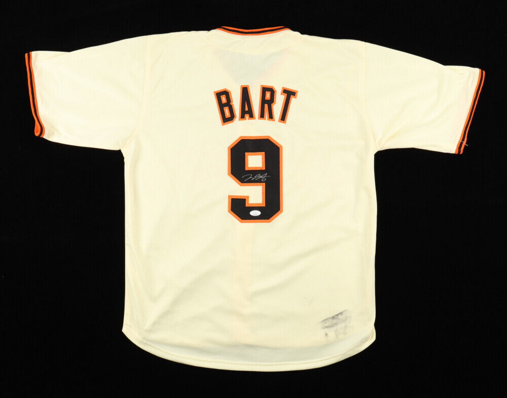 Joey Bart Signed Giants Cream Jersey (JSA COA) San Francisco Rookie Catcher