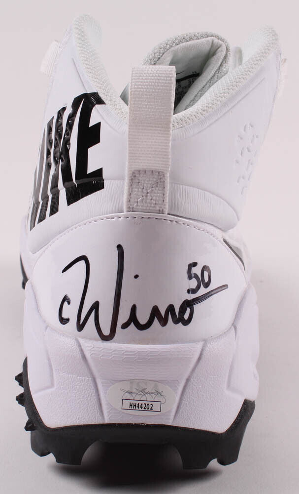 Chase Winovich Signed Nike Football Cleat (JSA COA) Michigan & Patriots D.E.