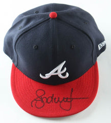 Andruw Jones Signed Atlanta Braves Baseball Cap (Beckett) 10xGold Glove Outfield