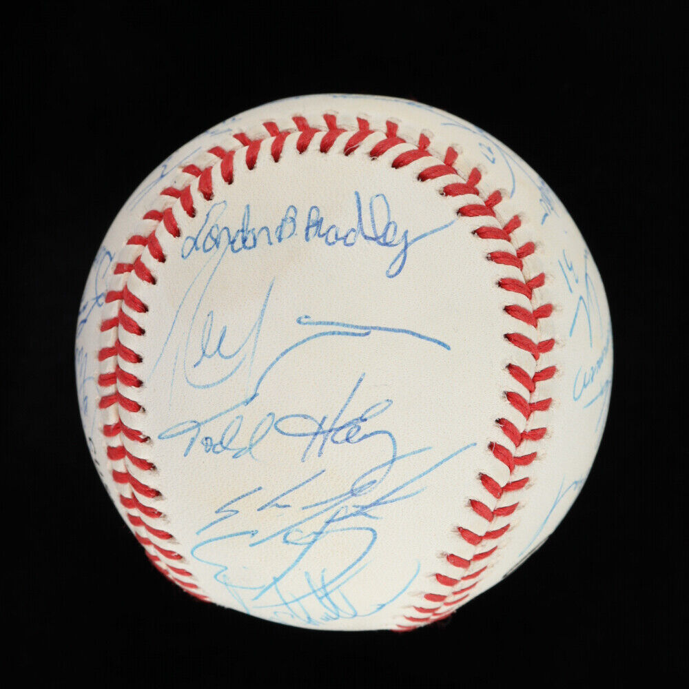 1994 Cubs ONL Baseball Team-Signed by (25) with Trebelhorn, Dunston,Trachsel LOA