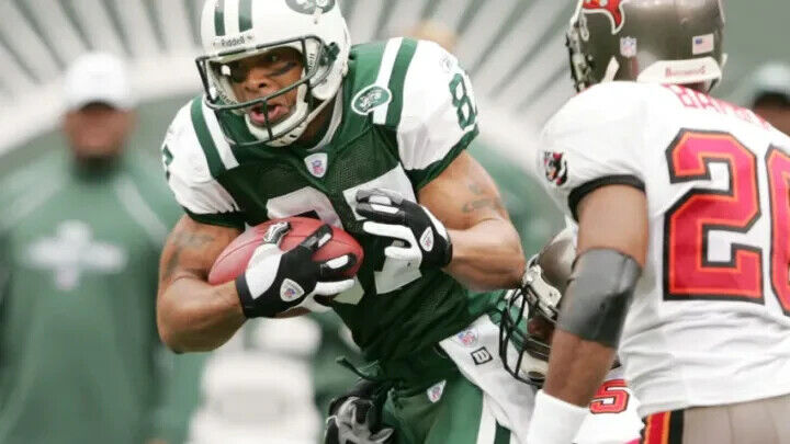 Laveranues Coles Signed New York Jet Jersey (Steiner) Pro Bowl Wide Receiver