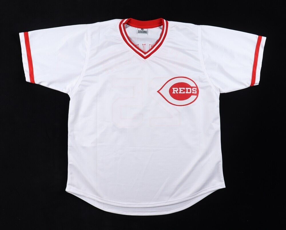 Todd Benzinger Signed Cincinnati Reds Jersey (JSA) 1990 World Series Champion 1B
