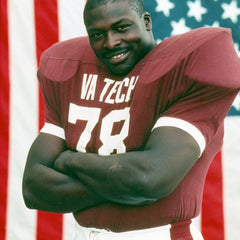 Bruce Smith Signed Virginia Tech Hokies Mini Helmet (Beckett) Buffalo Bills D.E.