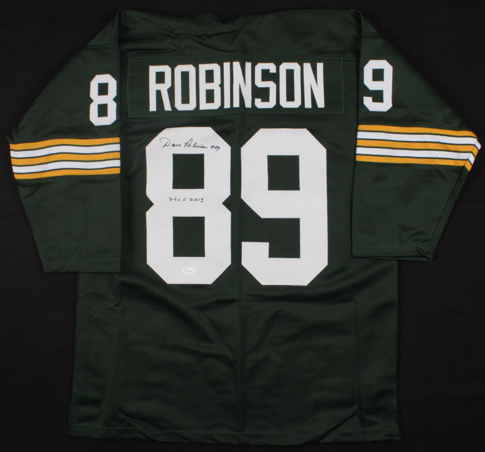 Dave Robinson Signed Green Bay Packers Jersey Inscribed "HOF 2013" (JSA COA)