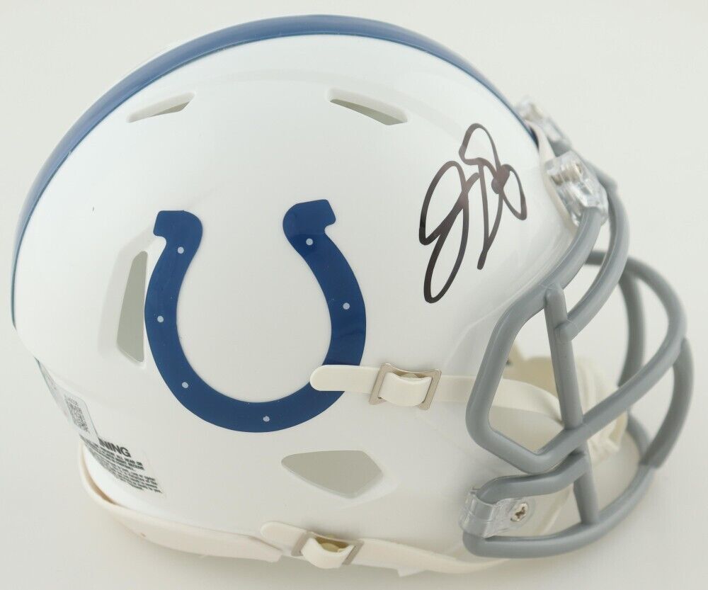 Josh Downs Signed Indianapolis Colt Mini Helmet (Beckett) 2023 3rd Rnd Draft Pck