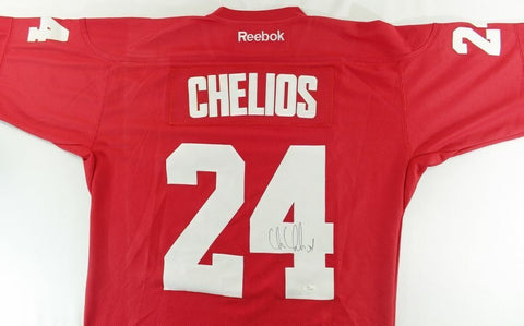 Chris Chelios Signed Detroit Red Wings Jersey (JSA COA) NHL Hall of Fame 2013