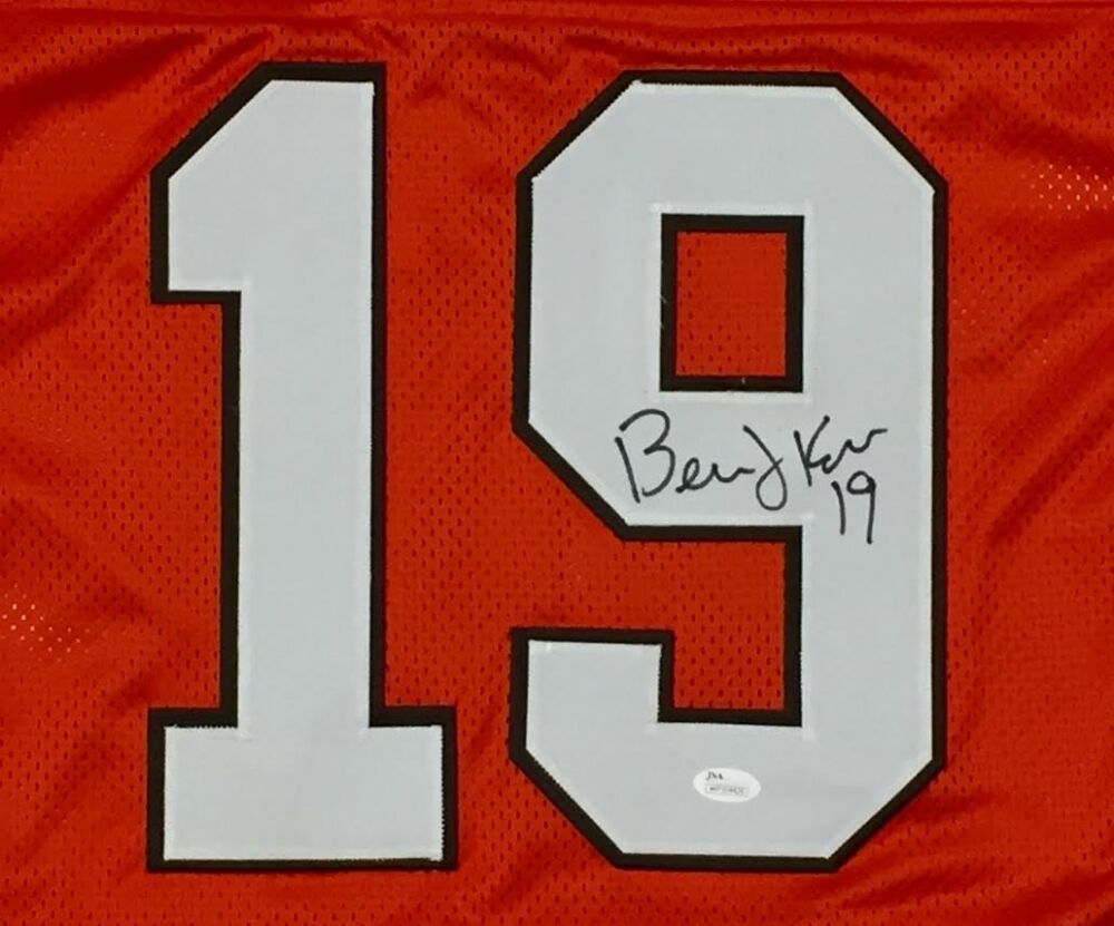 Bernie Kosar Signed Cleveland Browns Jersey (JSA COA) Hurricanes Quarterback