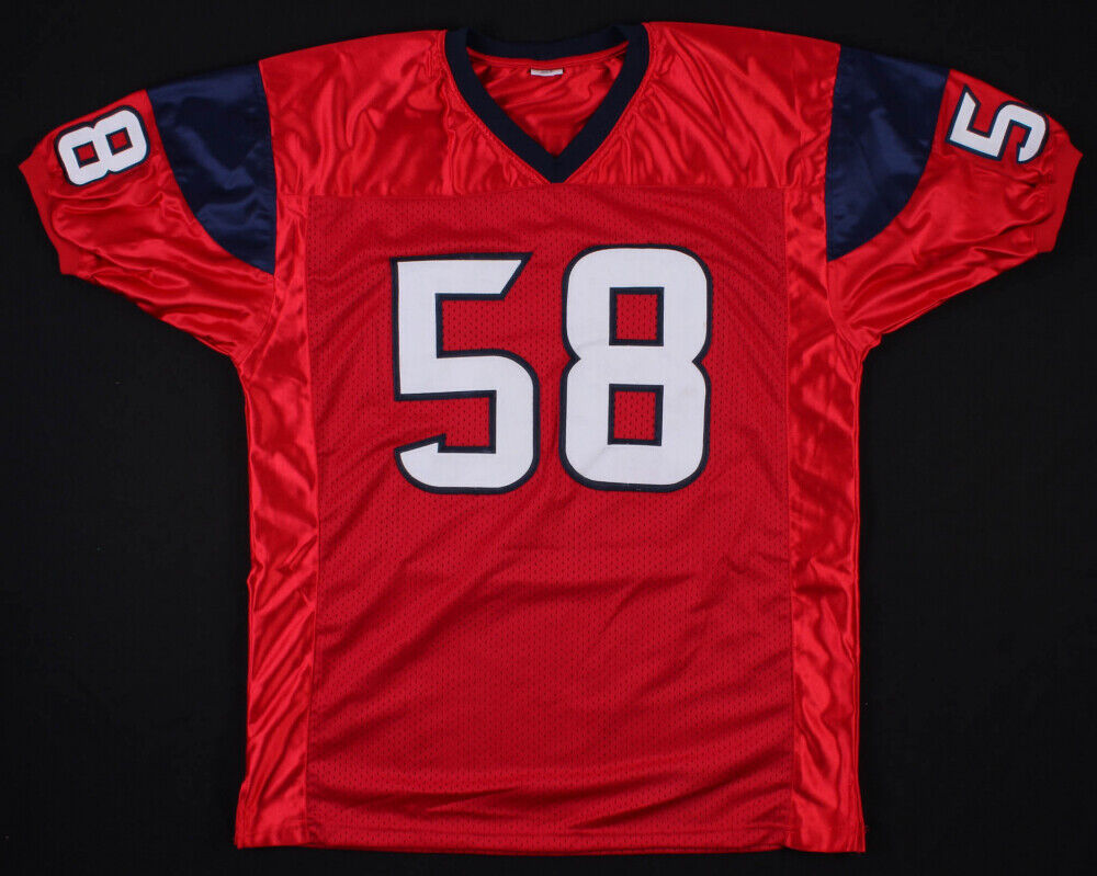 Brooks Reed Signed Houston Texans Jersey Inscrbed 2011 AFC South Champs JSA Holo
