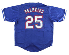 Rafael Palmeiro Signed Texas Ranger Jersey Inscribed 569 HRS/3020 Hits (JSA COA)