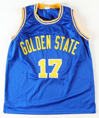 Chris Mullin Signed Golden State Warriors Blue Jersey (JSA COA) 5xAll Star Guard