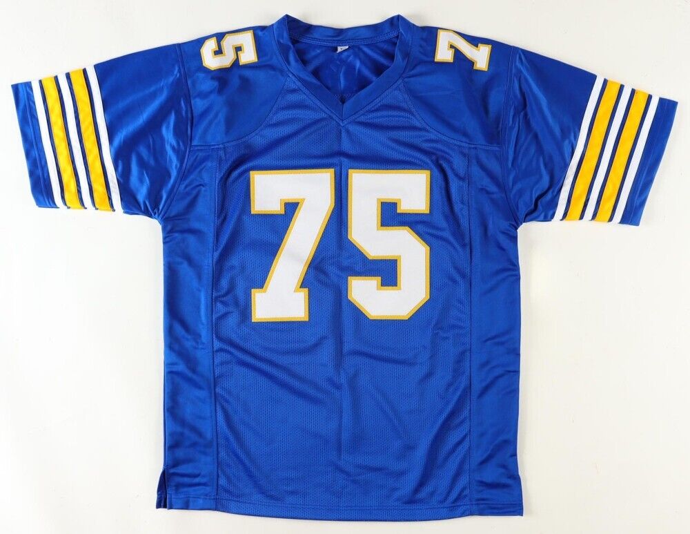 Jim Covert Signed Pittsburgh Panthers Jersey Inscribed "CHOF 2003"(JSA COA) Pitt