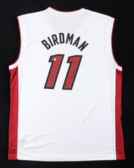 Chris Andersen Signed Miami Heat Adidas Birdman Jersey Inscribed "Bird"(Beckett)