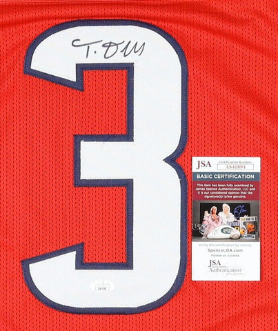Tank Dell Signed Houston Texans Jersey (JSA COA) 2023 3rd Round Pk Wide Receiver