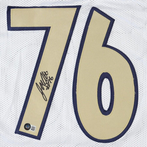 Joe Alt Signed Notre Dame Fighting Irish Jersey (Beckett) 2025 #5 Overall Pick