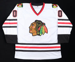 Chevy Chase Signed Blackhawks "Griswold " Jersey (JSA COA) Christmas Vacation