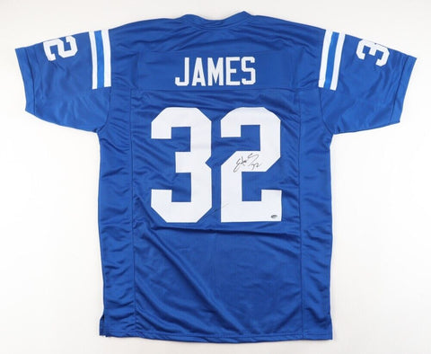 Edgerrin James Signed Indianapolis Colts Jersey (Schwartz)#4 Overall Pk 1999 Dft