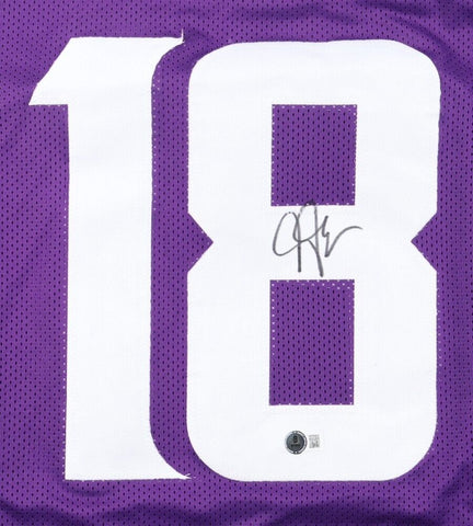 Justin Jefferson Signed Minnesota Vikings Jersey (Beckett) 2020 1st Rnd Draft Pk