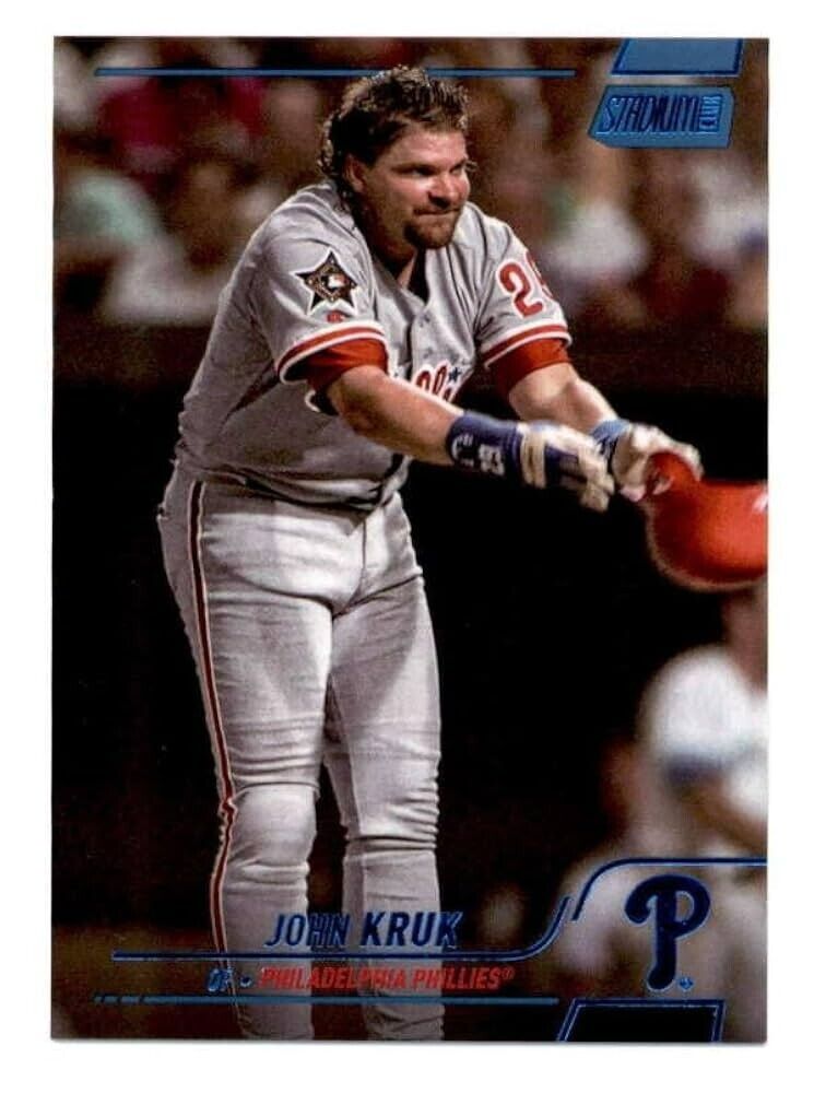 John Kruk Signed Philidelphia Phillies Jersey (Beckett) 3xAll Star 1st Baseman