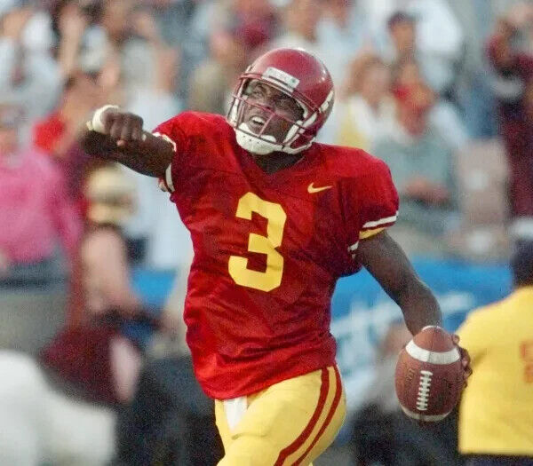 Keyshawn Johnson Signed USC Trojans Jersey (Beckett) Super Bowl XXXVII Champ WR