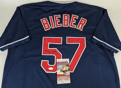 Shane Bieber Signed Cleveland Indians Jersey (JSA COA) 2020 A.L. Cy Young Award
