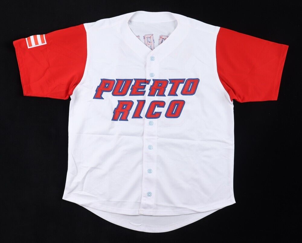 Jose Berrios Signed Puerto Rico WBC Jersey (JSA COA) Twins & Blue Jays Pitcher