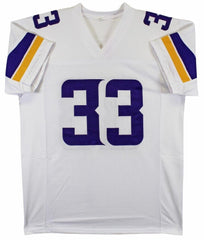 Aaron Jones Signed Minnesota Vikings White Jersey (Beckett) 2020 Pro Bowl R.B.