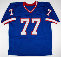 Jim Jeffcoat “Circle The Wagon” Signed Buffalo Bills Jersey (JSA COA)