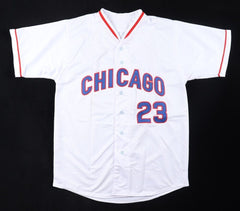 Ryne Sandberg Signed Chicago Cubs Career Stat Jersey Insc."HOF 05" (JSA COA)