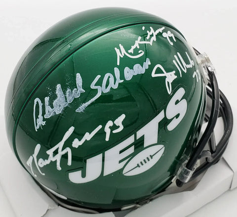 New York Sack Exchange Signed Mini Helmet (JSA COA) Gastineau Lyons Klecko Salam