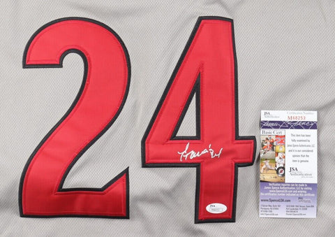 Yasmany Tomas Signed Diamondbacks Majestic Jersey (JSA COA) Arizona OF 2015-2019