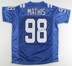 Robert Mathis Signed Indianapolis Colts Jersey (JSA COA) Super Bowl XLI Champion