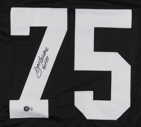 Mean Joe Greene Signed Pittsburgh Steelers Jersey Inscribed HOF 87 (Schwart) D.T