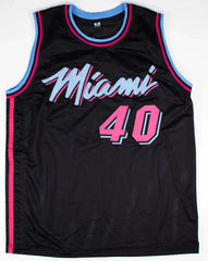 Udonis Haslem Signed Miami Heat / Miami Vice Jersey (Beckett) 3×NBA Champion