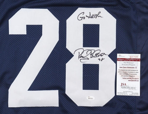 Rocky Bleier Signed Notre Dame Fighting Irish Jersey Inscr. "Go Irish" (JSA COA)