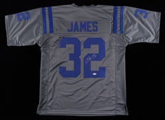 Edgerrin James Signed Indianapolis Colts Throwback Jersey (JSA COA) 4xPro Bowl