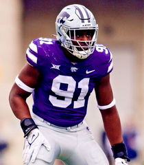 Felix Anudike-Uzomah Signed Kansas State Wildcats Jersey (Beckett) Chiefs D.B.