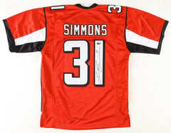 Justin Simmons Signed Atlanta Falcons Jersey (PIA) 2xPro Bowl Defensive Back