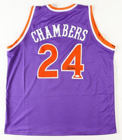 Tom Chambers Signed Phoenix Suns Jersey (JSA COA) 4xAll-Star Power Forward