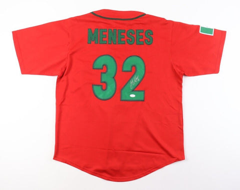 Joey Meneses Signed Team Mexico World Baseball Classic Jersey JSA