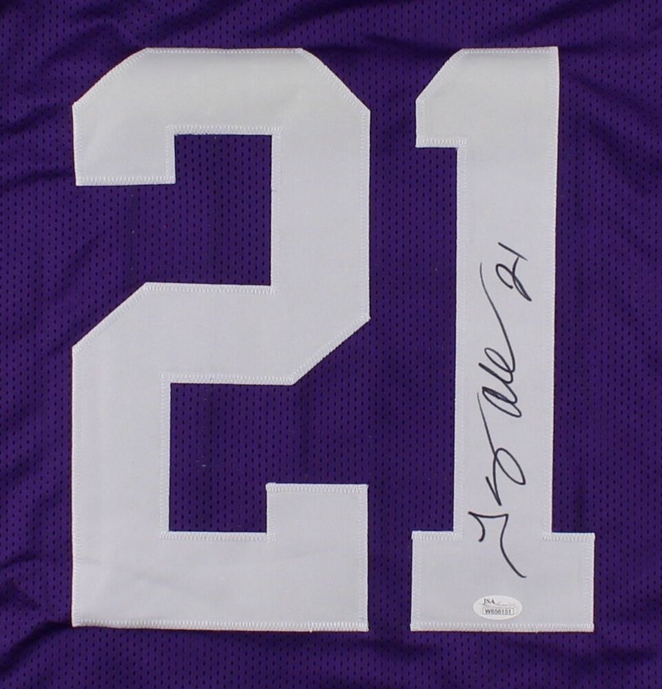 Fran Tarkenton Signed Minnesota Vikings Jersey Inscribed "HOF 86" (JSA COA) Q.B.