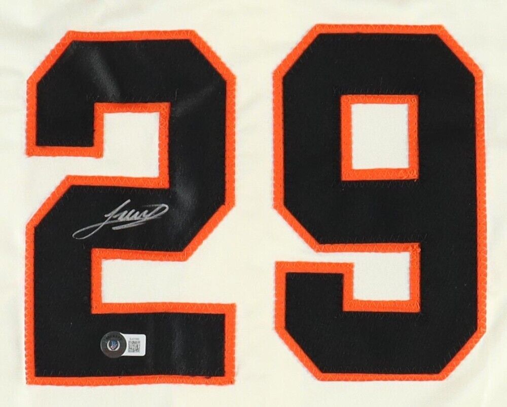 Luis Matos Signed San Francisco Giants Jersey (Beckett) 2023 Rookie Outfielder