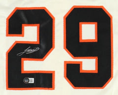 Luis Matos Signed San Francisco Giants Jersey (Beckett) 2023 Rookie Outfielder