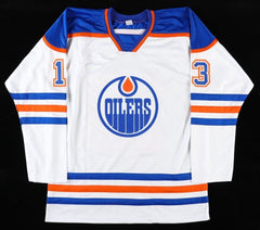 Ken Linseman Signed Edmonton Oilers Jersey Stanley Cup 84" (JSA COA) NHL Veteran