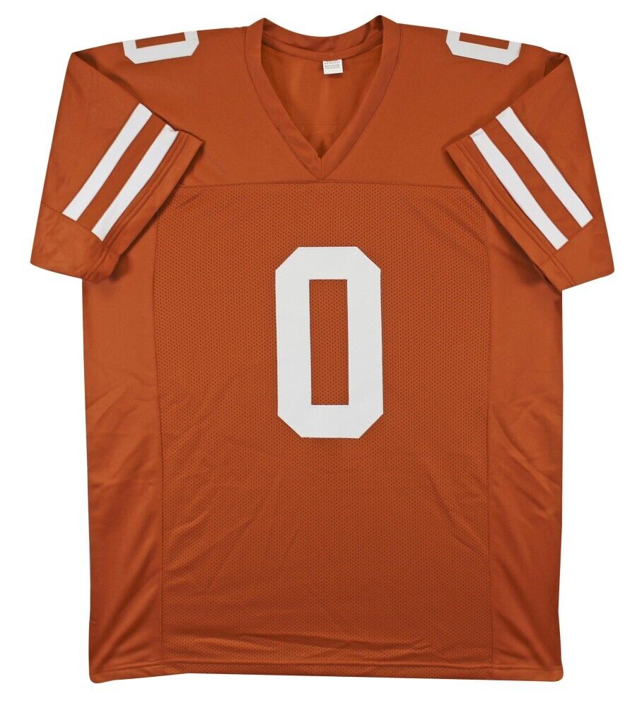 Ja'Tavion Sanders Signed Texas Longhorns Jersey (Beckett) 2024 Panthers Pick T.E