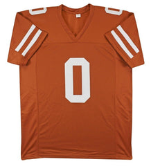 Ja'Tavion Sanders Signed Texas Longhorns Jersey (Beckett) 2024 Panthers Pick T.E