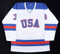 Ken Morrow Signed 1980 Team USA Jersey (JSA) Miracle on Ice 1980 Gold Medal Team