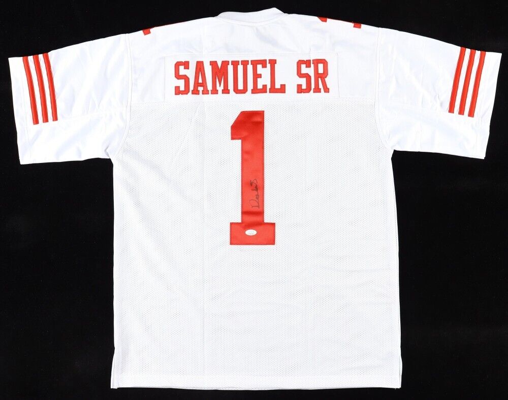 Deebo Samuel Signed 49ers White Jersey (JSA) San Francisco W.R. New 2024 Uni #