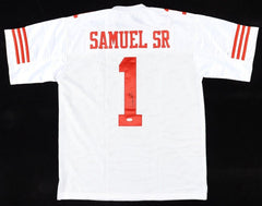 Deebo Samuel Signed 49ers White Jersey (JSA) San Francisco W.R. New 2024 Uni #