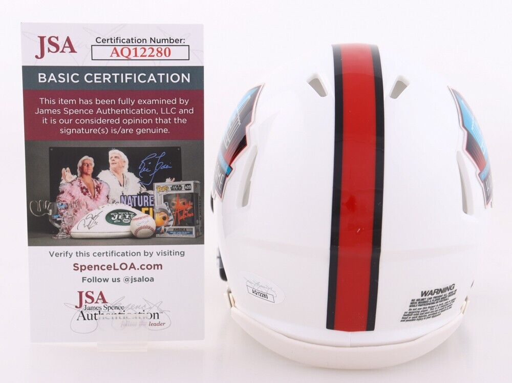 Devin Hester Signed Hall of Fame Speed Mini Helmet Chicago Bears (JSA COA)