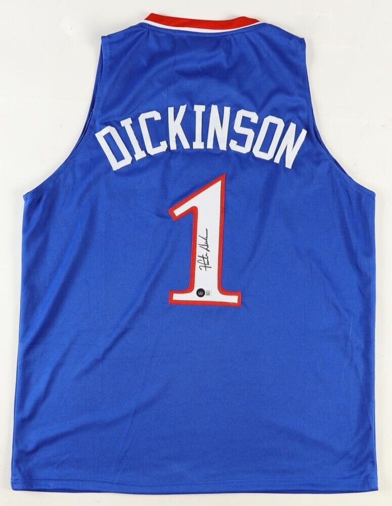 Hunter Dickinson Signed Kansas Jayhawks Jersey (Beckett)